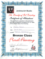 Jenkins Art Studio Floral Painting - Bronze Class