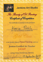 Jenkins Art Studio Floral Painting - Gold Class